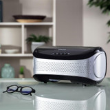Black | Black Homedics TotalClean Desktop Air Purifier on table