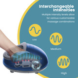 Blue | Make Lemonade Shiatsu Air Elite offers interchangeable intensities
