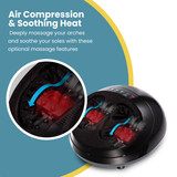 Black | Make Lemonade Shiatsu Air Elite has air compression and soothing heat