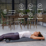 Image Showing  6 uses of  Homedics Body Flex Back Stretching Mat with Heat