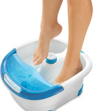 Feet in the Homedics Pedicure Spa Footbath with Heat