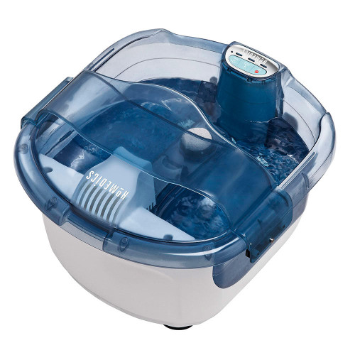 Top angled view of the Homedics 2-in-1 Sauna and Footbath with Heat Boost Power