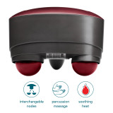 Thera-P Percussion Massager with Heat, interchangeble nodes, percussion massage, soothing heat