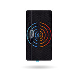 Top-down view of the Homedics 12" x 24" Weighted Gel Heating Pad with graphics for heating and cooling effect