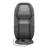 Front view showing where the shiatsu nodes are located on the Homedics Total Recline Shiatsu Massage Cushion