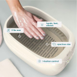 hands, feet, elbows, spacious size, 1-button control, 3 lbs wax