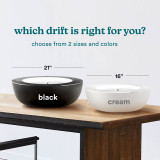 16-inch, cream | drift sandscape sand table comes in 2 sizes and 2 colors so you can customize your experience