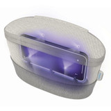 Grey | Angled view of the grey Homedics UV CLEAN Portable Sanitizer Bag