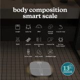 White | image showing Body Composition Smart scale
