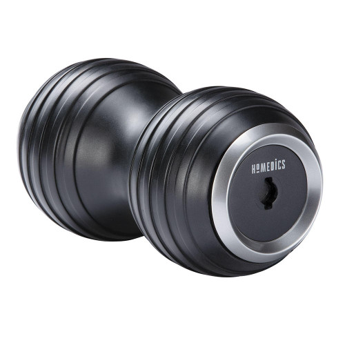 Angled view of the Homedics Double-Barrel Total Body Massager