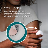 easy to apply-Peel backing from refill, attach to Thermadot & apply directly to the source of pain