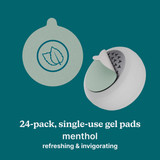 24-pack, single-use gel pads menthol-refreshing & invigorating