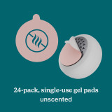 24-pack, single-use gel pads unscented