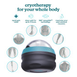 Homedics® IcyGlide™ Massage Roller Ball cryotherapy for whole body. Rapid pain relief, stays cold for up to 3 hours, 360 degree easyglide technology, maximizes post workout recovery