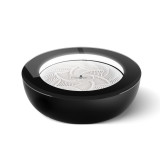 16-inch, black | Angled view of the 16" Homedics drift sandscape sand table in black