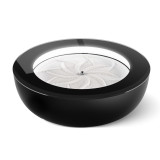 21-inch, black | Angled view of the 21" Homedics drift sandscape sand table in black