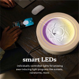 Sunset | drift 11" is app controlled, WiFi enabled, customizable ambient lighting, and simple set-up