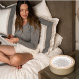 Sunset | woman winds down in bed while gazing into the drift 11"