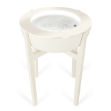 White Wash | drift 21" wood stand displaying the drift 21"