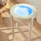 White Wash | drift 21" wood stand displays  the drift sand table, perfect for any space