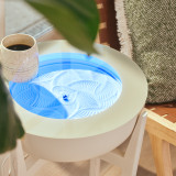 White Wash | drift 21" wood stand props the drift sand table up to also serve as a side table