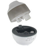 Angled view of the Homedics TotalComfort Cool Mist Ultrasonic Humidifier with tank separated