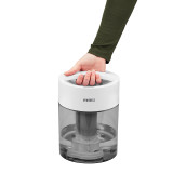 Grey | Customer grabbing handle of the Homedics TotalComfort UV-C Ultrasonic Humidifier