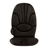 Black | Front view of the brown Homedics Portable Back Massage Cushion