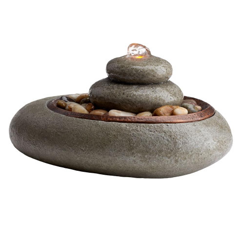Profile view of the Homedics Mirra Oceanside Relaxation Fountain