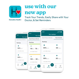 Homedics® 700 Series Pulse Oximeter connects to our app via bluetooth